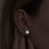 Rosewater | .925 Sterling Silver | Mini Firefly Glass Stud Earrings